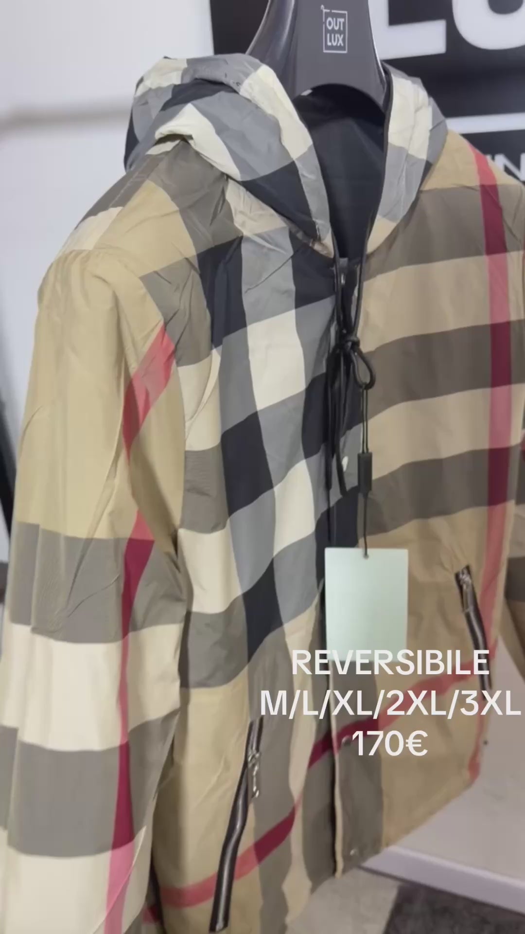 ANTIVENTO BURBERRY REVERSIBILE